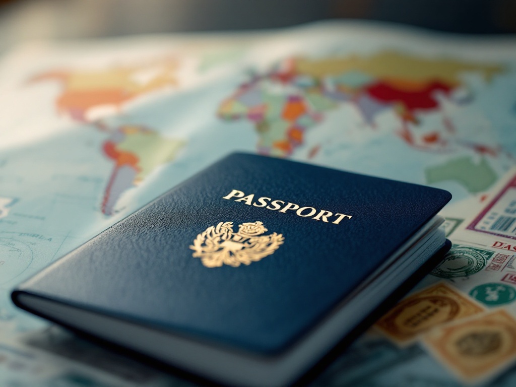 Valid passport with a visa stamp